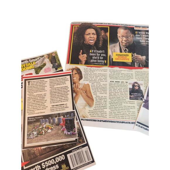 Whitney Houston Magazine Lot National Enquirer March 2012 Special Editions - Picture 6 of 6